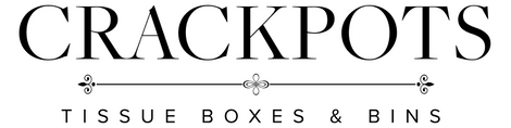 Company name Crackpots products wooden tissue boxes and waste paper bins