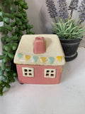 Village Pottery Pink Garden House Tealight