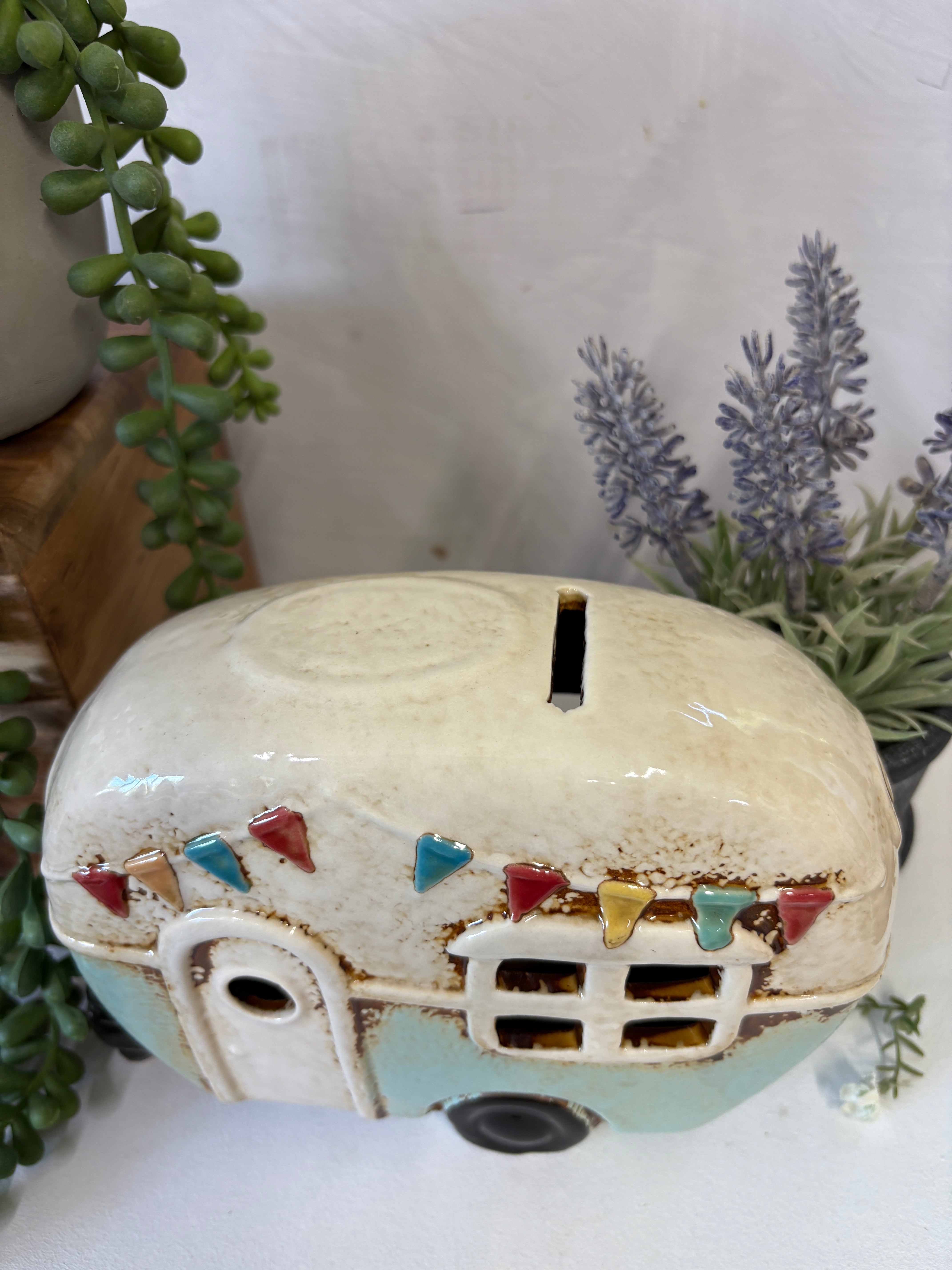 Village Pottery Caravan Money Box