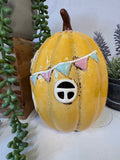 Village Pottery Pumpkin House