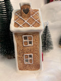 Tall Gingerbread House Tea Light