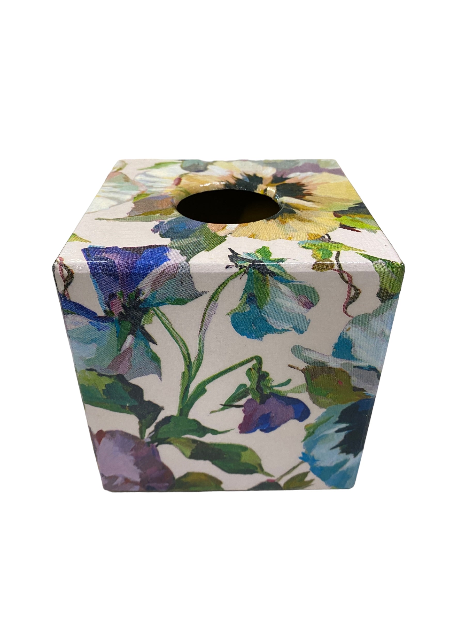 Tissue Box Cover Pansy