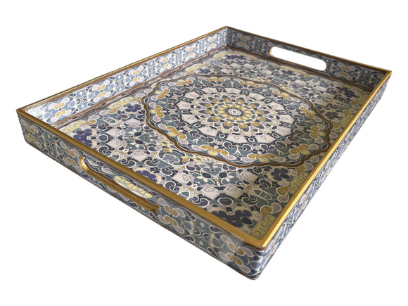 Blue Mosaic Tray