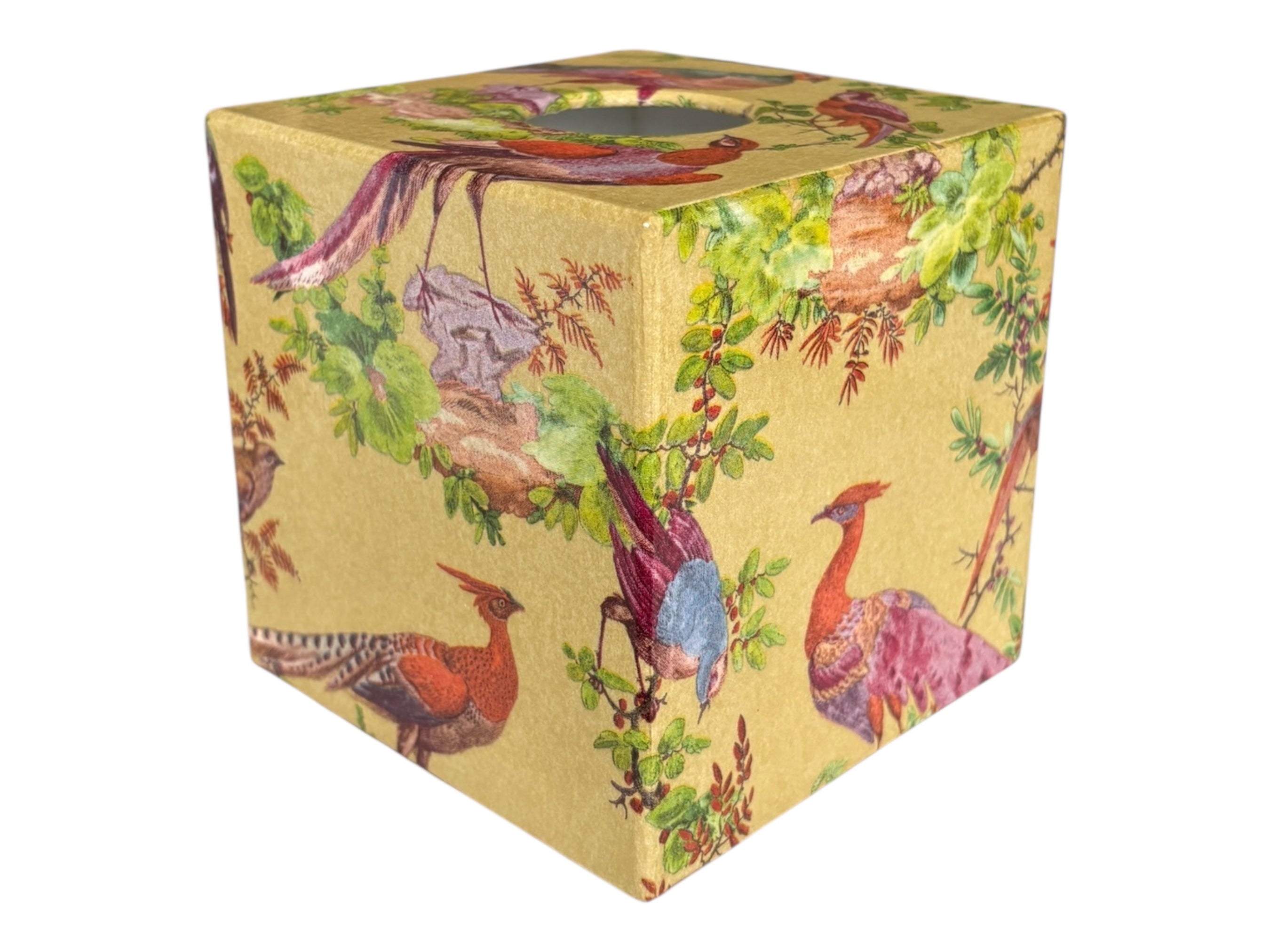 Gold Pheasant Tissue Box Cover