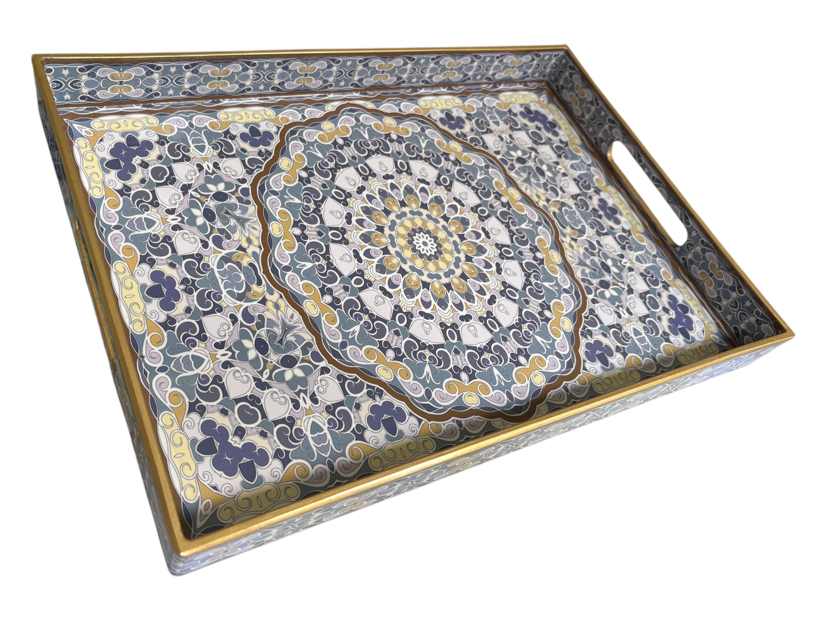 Blue Mosaic Tray