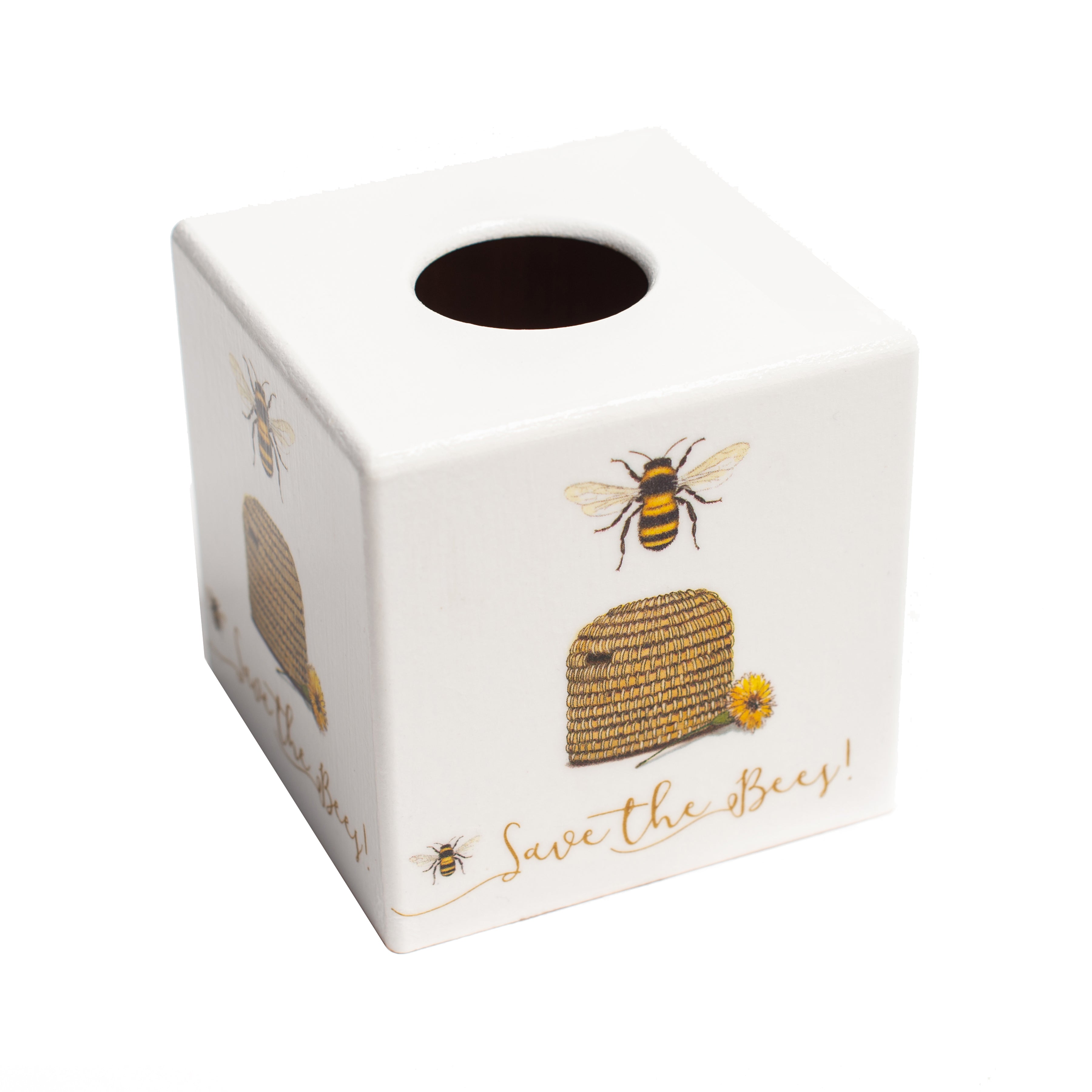 Beehive Tissue Box Cover - Handmade