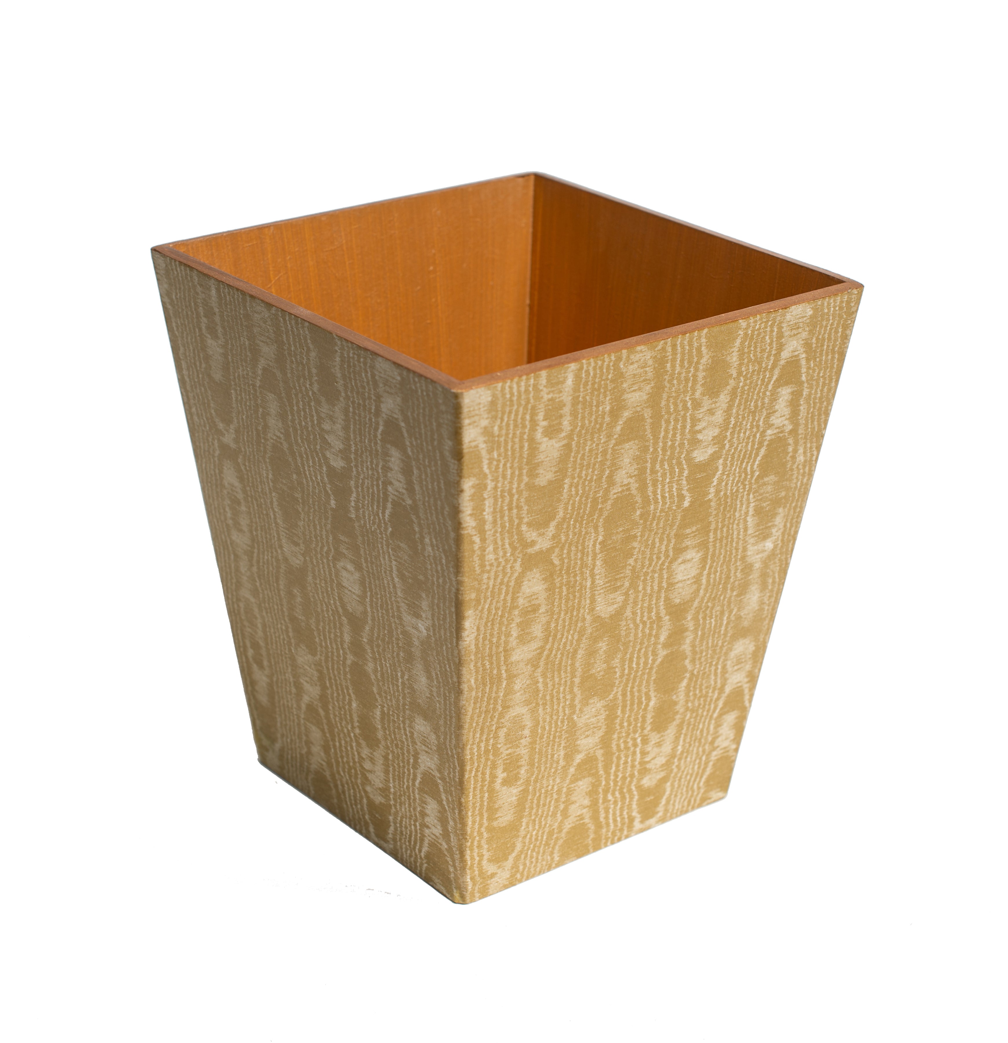 Luxury Gold Waste Paper Bin - Handmade