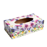 Pansy Flowers Rectangular Tissue Box Cover