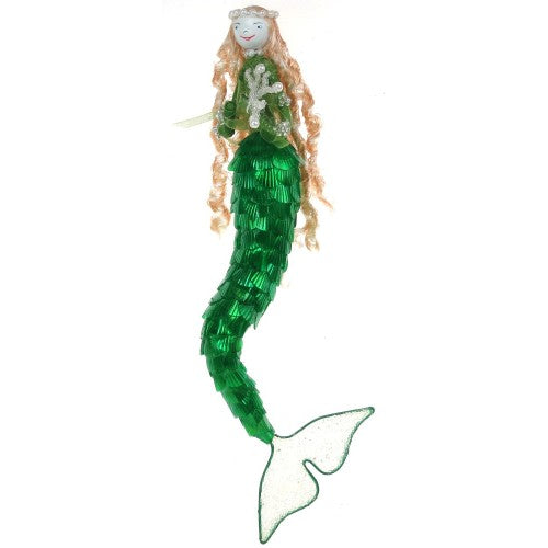 Capiz Mermaid Fairy Green / Gold