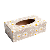 yellow daisy tissue box cover