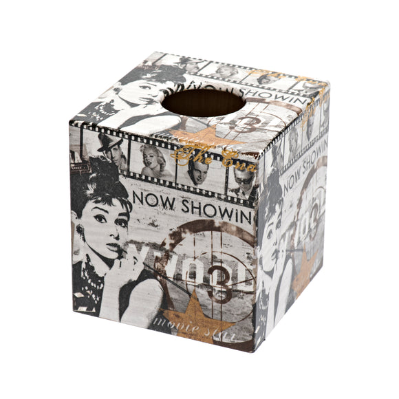 Audrey Hepburn Wooden Tissue Box Cover - Wooden
