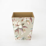 Tissue Box Cover wooden Linen Magnolias