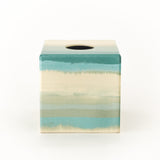 Tissue Box Cover wooden Faded Stripes