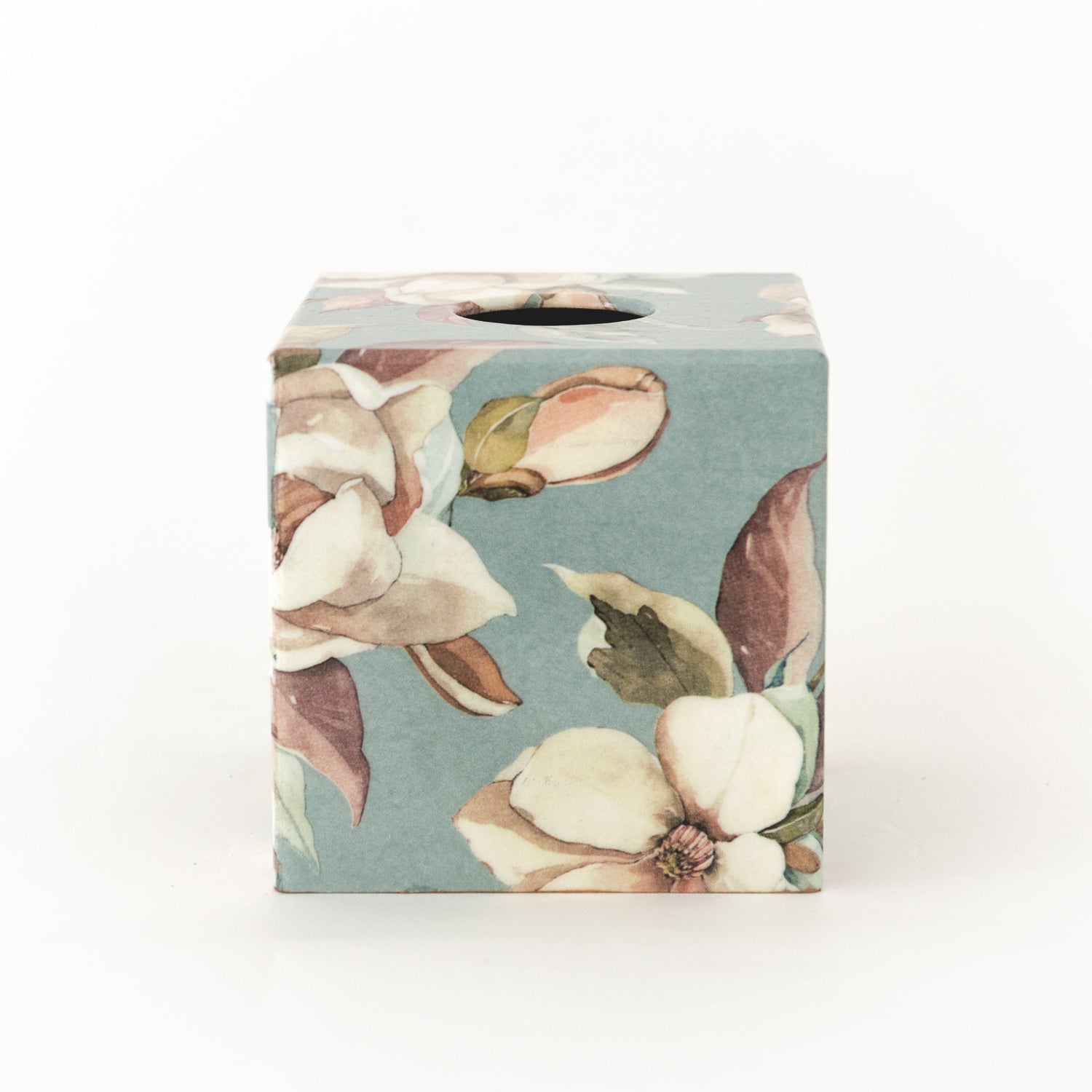 Tissue Box Cover wooden Magnolias