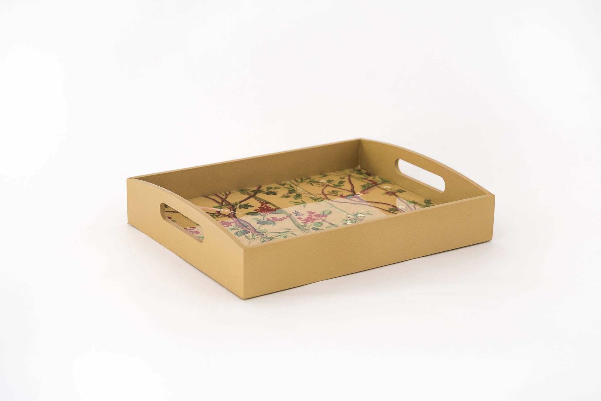 Wooden Serving Tray Gold Chatsworth