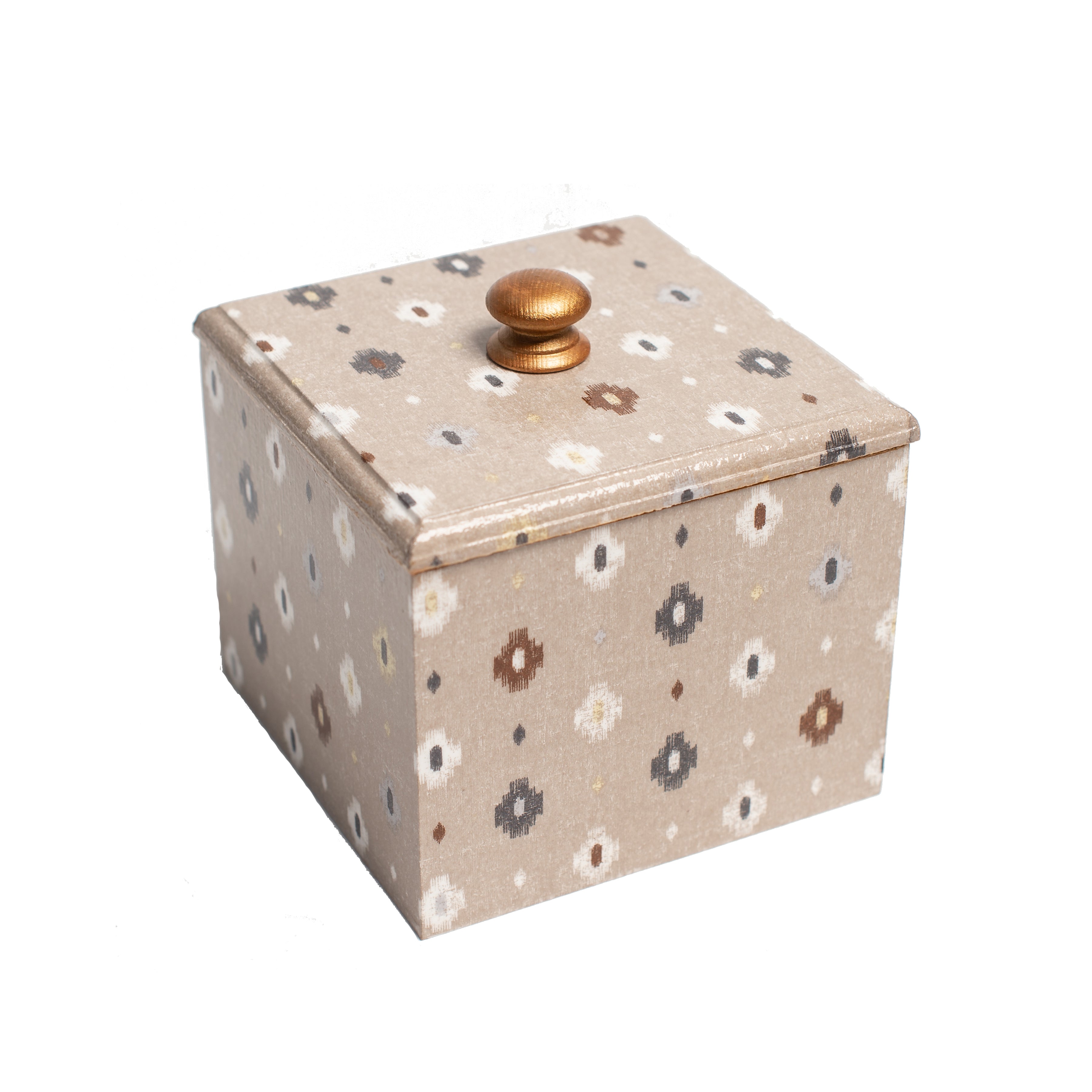 Aztec Design wooden Trinket Box