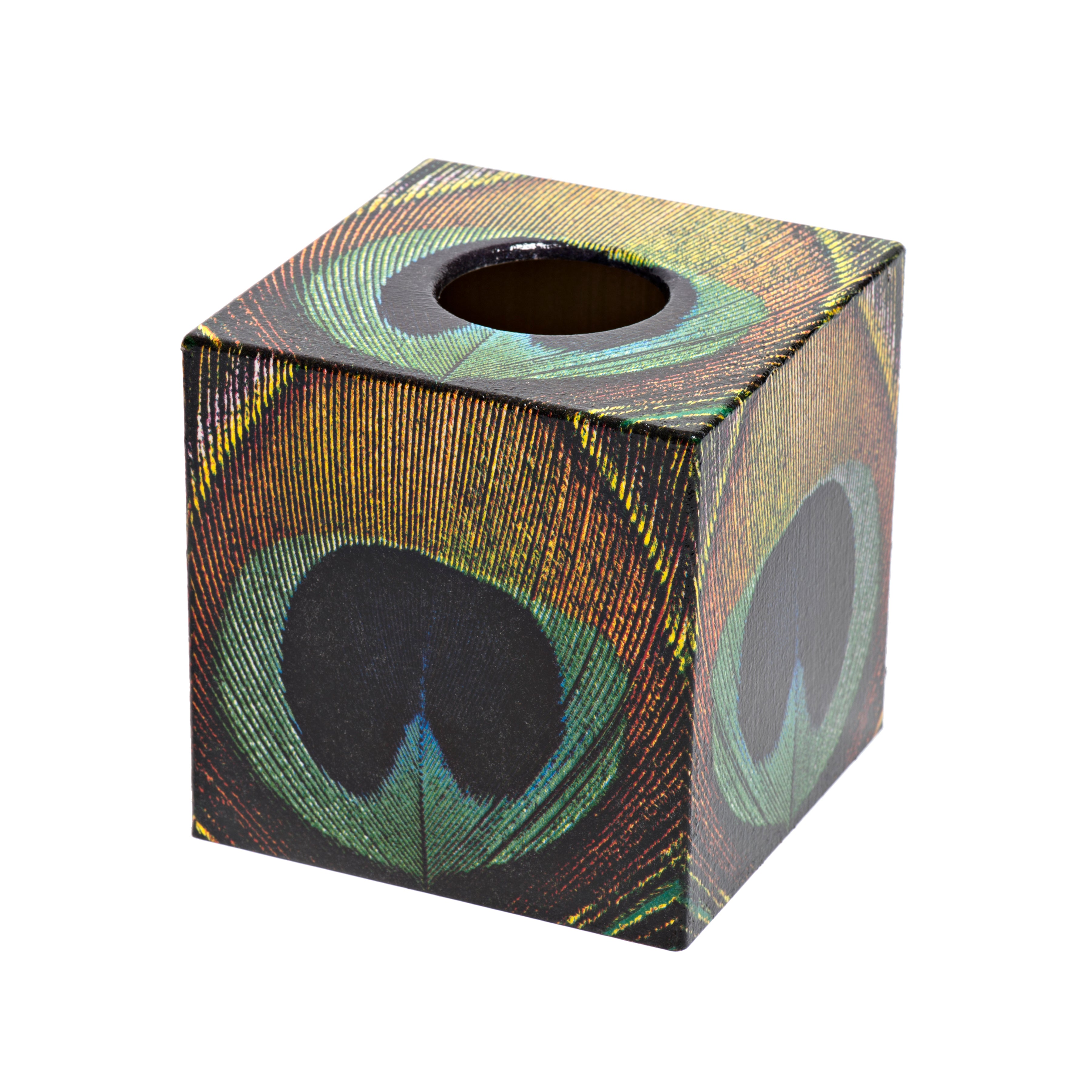 Trinket Box wooden Peacock Design