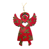 Angel Wooden Christmas Tree Decorations - Handmade
