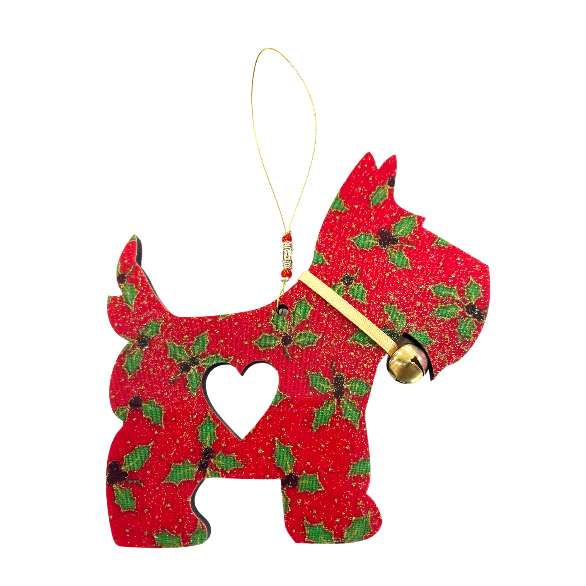 Christmas Tree Decoration Red Scotty Dog