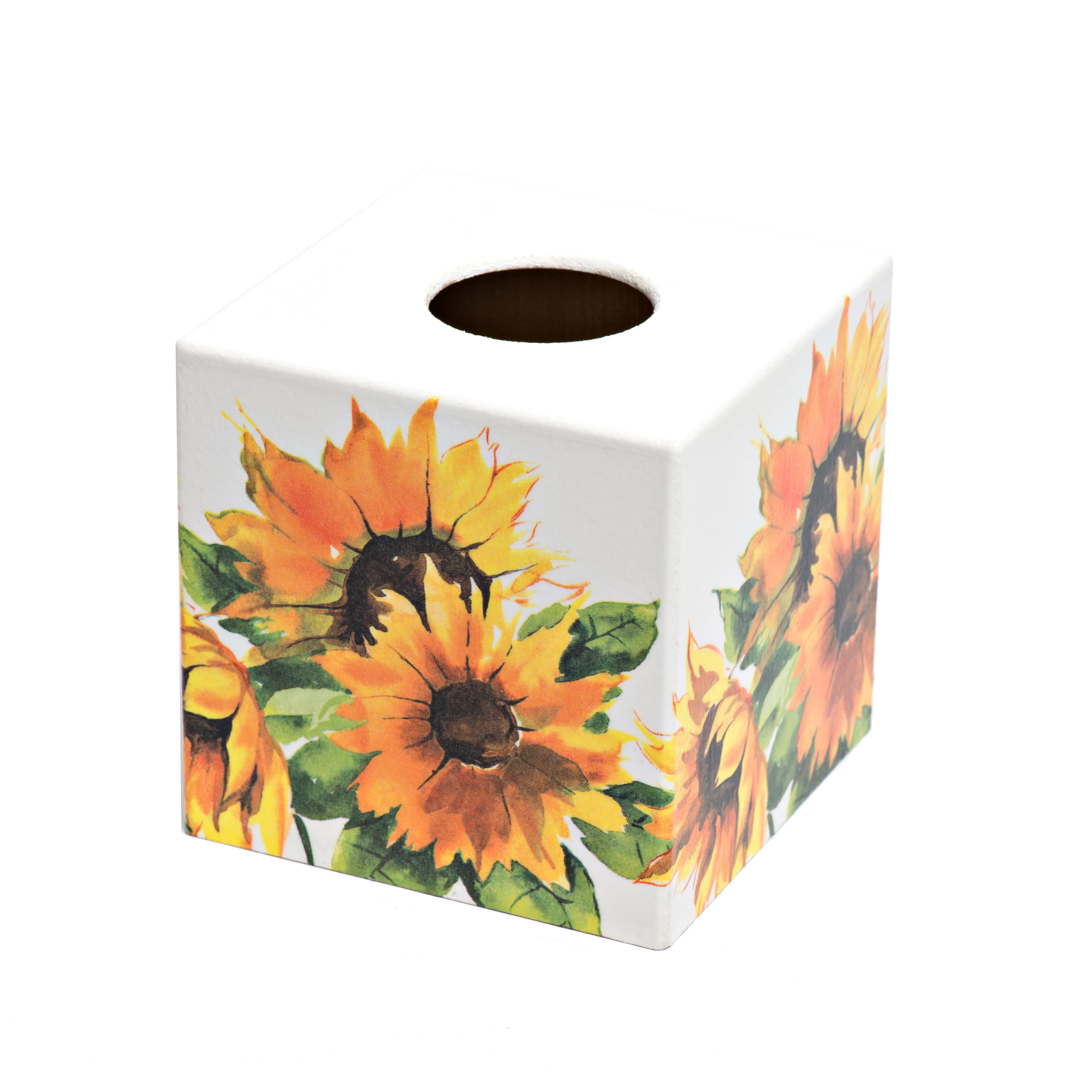 Sunflower Tissue Box Cover - Handmade