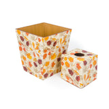 Autumn Tissue Box Cover & Bin Set