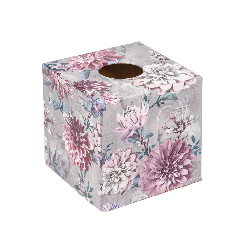 Dahlia Tissue Box Cover - Handmade | Crackpots