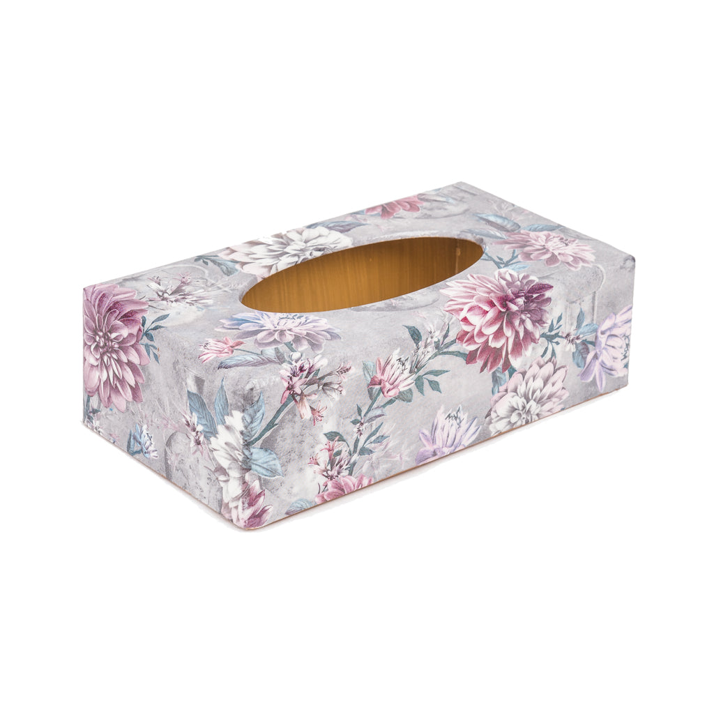 Dahlia Rectangle Tissue Box Cover - Handmade | Crackpots