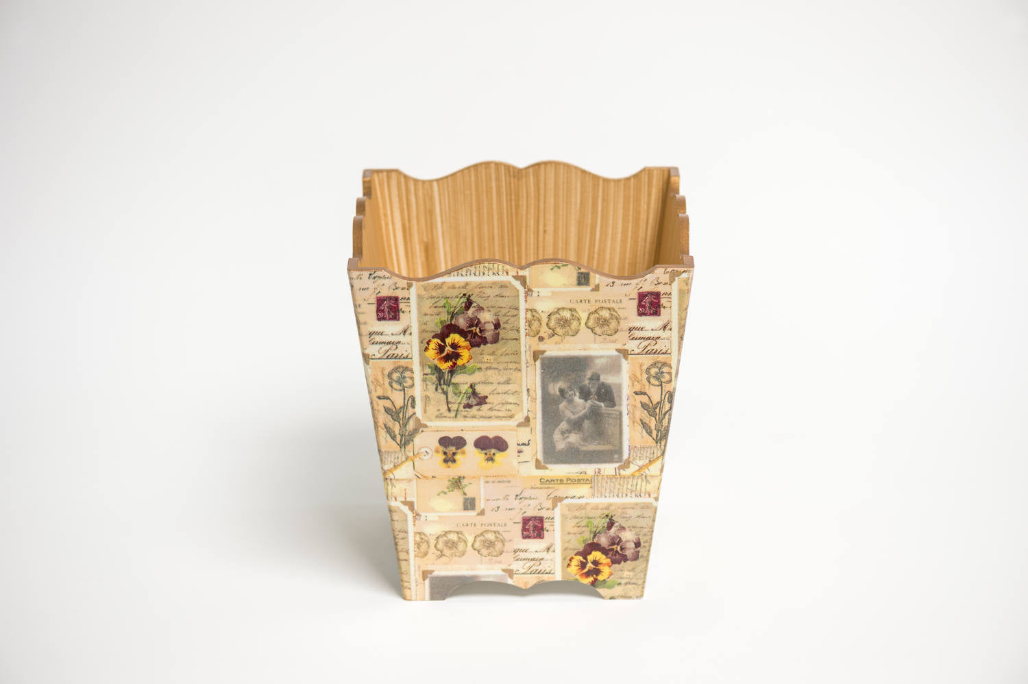 Victorian Waste Paper Bin - Handmade