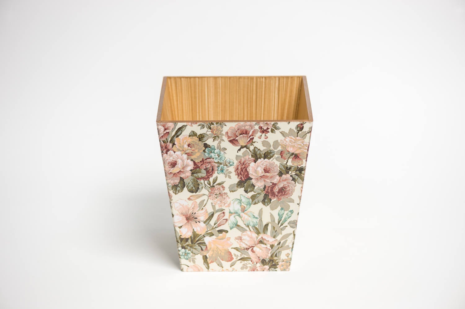 Vintage Floral Waste Paper Bin