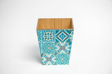 Blue Moroccan Tiles Waste Paper Bin