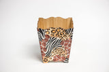 Animal Skin Design Waste Paper Bin - Handmade