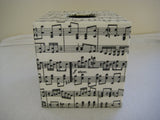 Musical Notes Tissue Box Cover - Handmade