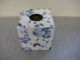Blue Flower Tissue Box Cover - Handmade