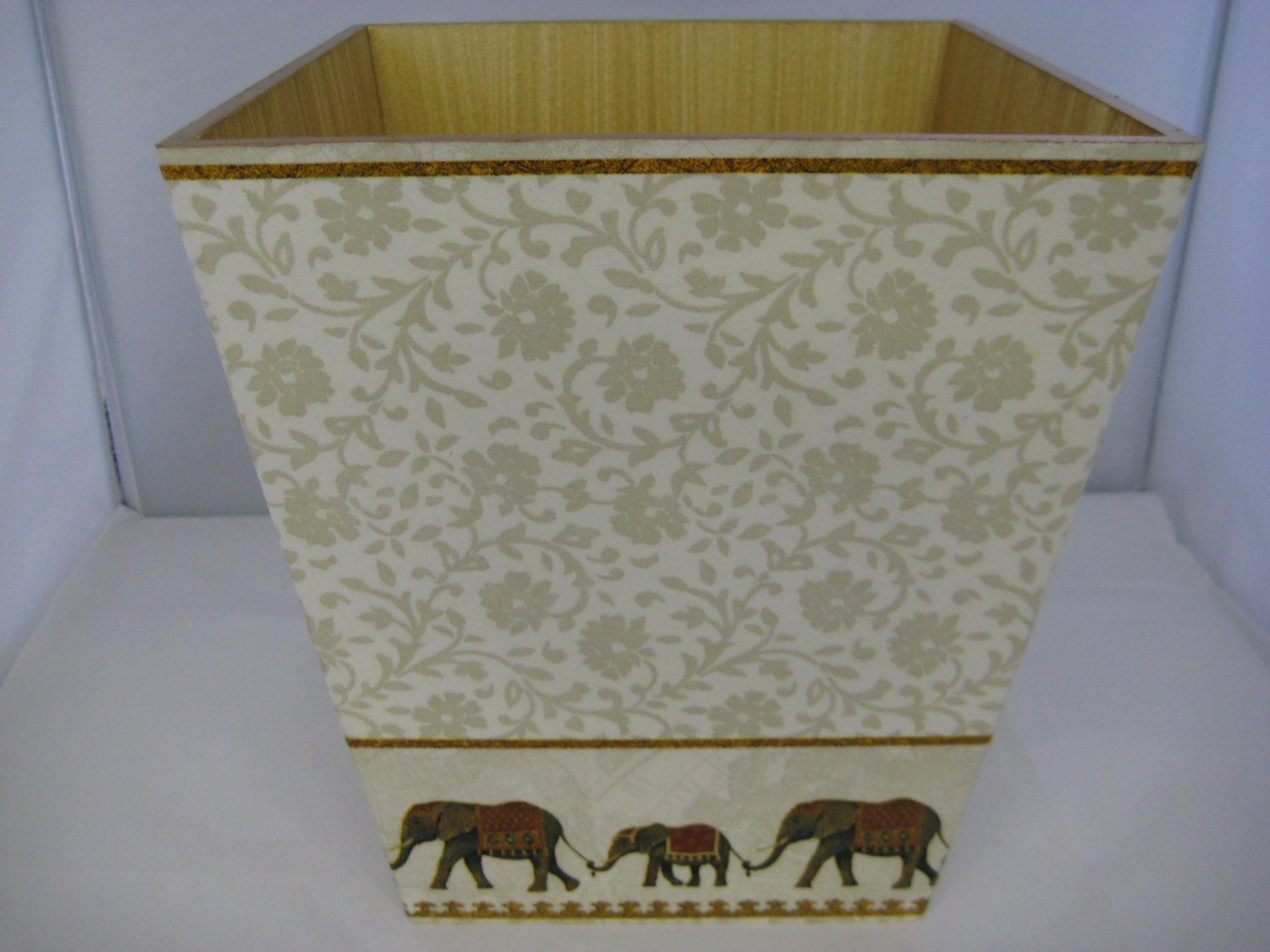 Elephant Waste Paper Bin - Handmade