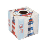 Lighthouse Tissue Box Cover - Handmade | Crackpots