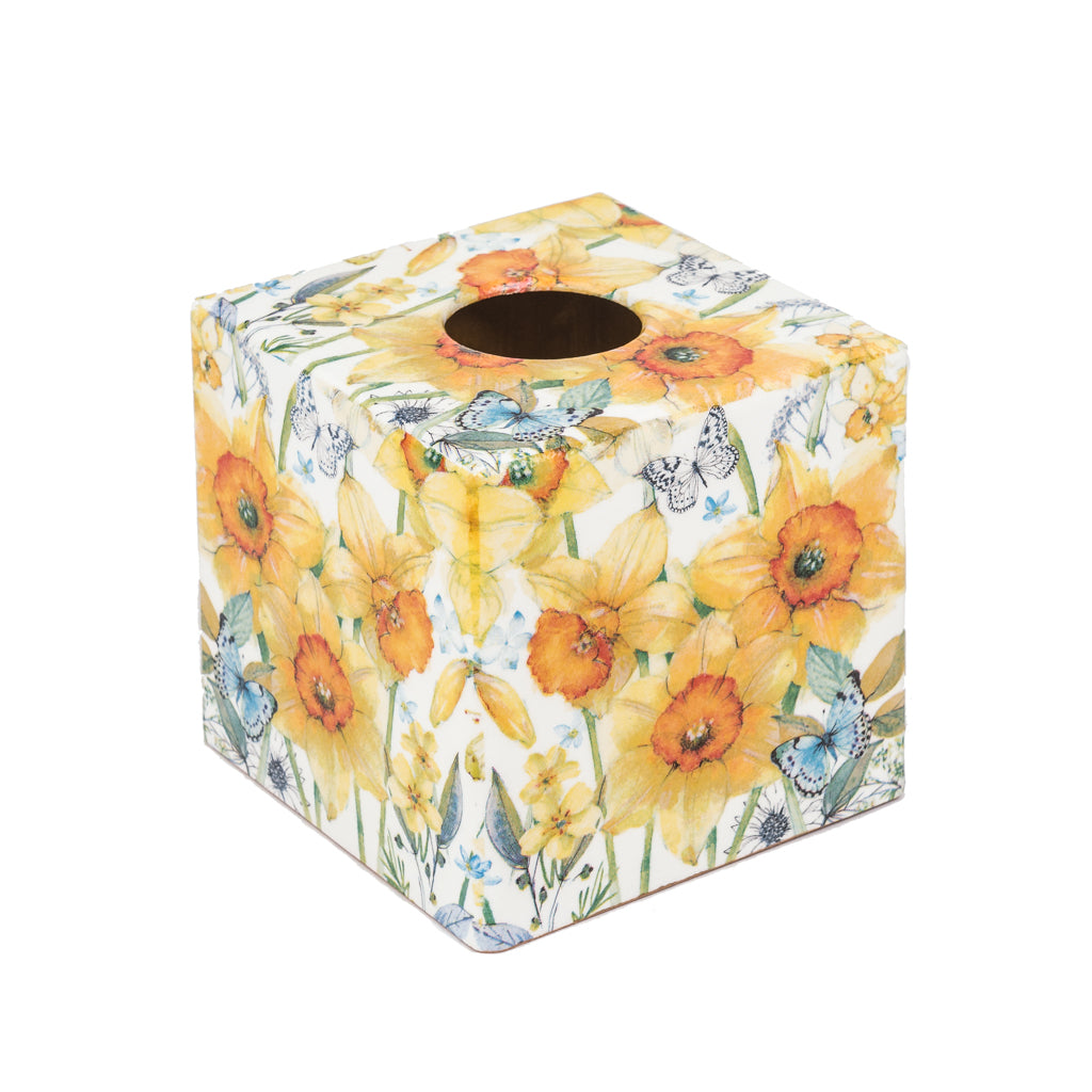 Spring Daffodil Tissue Box Cover - Handmade | Crackpots
