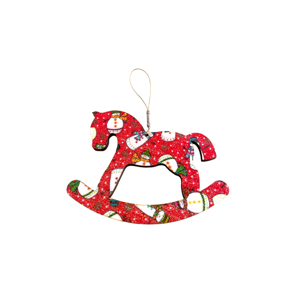 Rocking Horse Christmas Tree Decoration - Handmade