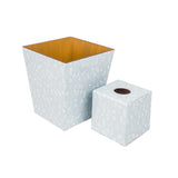 Tilda Blue Tissue Box Cover & Waste Paper Bin Set | Crackpots