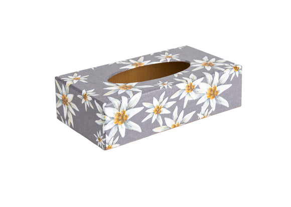 Edelweiss wooden Tissue box cover
