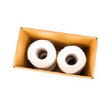 Silver Coral Wooden Toilet Roll Storage Box
