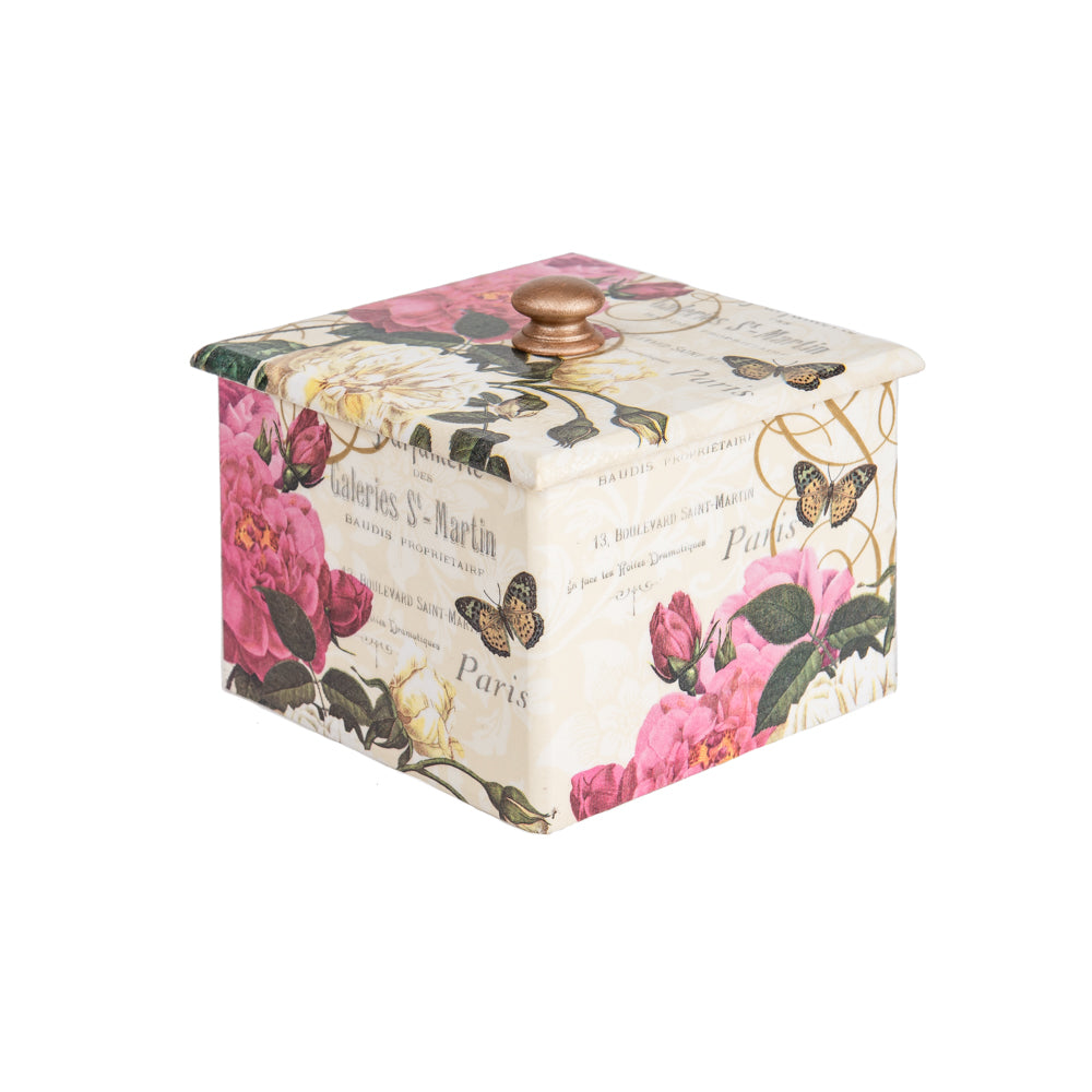 Paris Rose wooden Trinket Box