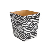 Zebra wooden Waste Paper Bin