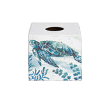 Seahorse wooden tissue box cover